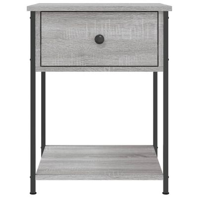 vidaXL Bedside Tables 2 pcs Grey Sonoma 44x45x58 cm Engineered Wood