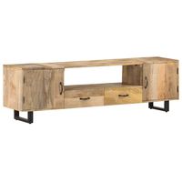 vidaXL TV Cabinet 160x30x45 cm Solid Mango Wood