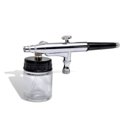 Airbrush Set with Glass Jar 0.2 / 0.3 / 0.5 mm Nozzles