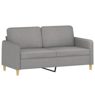 vidaXL 2-Seater Sofa Light Grey 140 cm Fabric