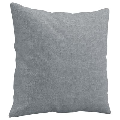 vidaXL 3-Seater Sofa with Throw Pillows Light Grey 180 cm Fabric