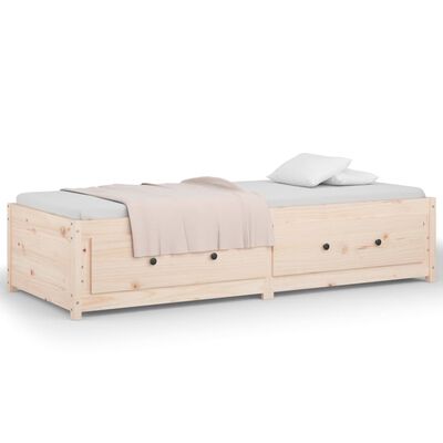 vidaXL Day Bed without Mattress 90x190 cm Single Solid Wood Pine