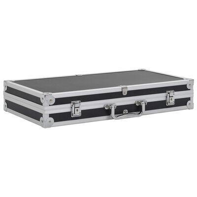 vidaXL Gun Case Aluminium ABS Black