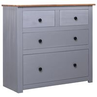 vidaXL Sideboard Grey 80x40x83 cm Pinewood Panama Range