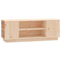 vidaXL TV Cabinet 110x35x40.5 cm Solid Wood Pine