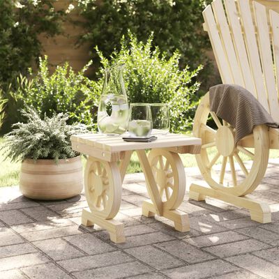 vidaXL Garden Footstool 40x36.5x38.5 cm Solid Wood Fir