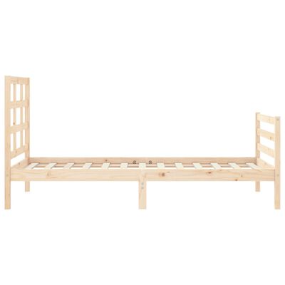 vidaXL Bed Frame without Mattress Single Solid Wood