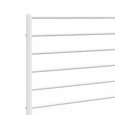 vidaXL Metal Headboard White 135 cm