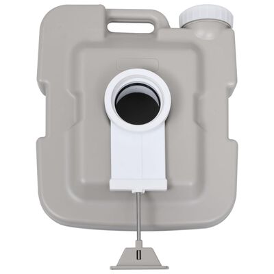 vidaXL Portable Camping Toilet with Tent 10+10 L