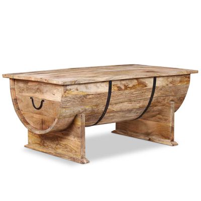 vidaXL Coffee Table Solid Mango Wood 88x50x40 cm