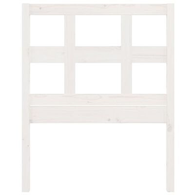 vidaXL Bed Headboard White 95.5x4x100 cm Solid Wood Pine