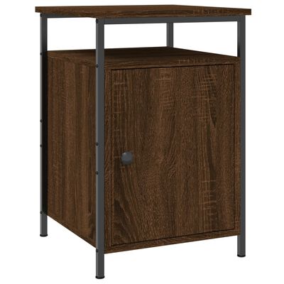 vidaXL Bedside Cabinet Brown Oak 40x42x60 cm Engineered Wood