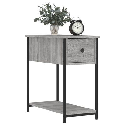 vidaXL Bedside Cabinet Grey Sonoma 30x60x60 cm Engineered Wood