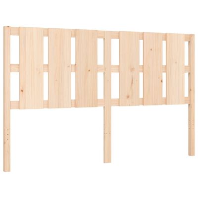 vidaXL Bed Frame without Mattress King Size Solid Wood Pine