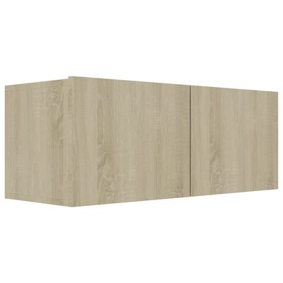 vidaXL 3 Piece TV Cabinet Set Sonoma Oak Engineered Wood