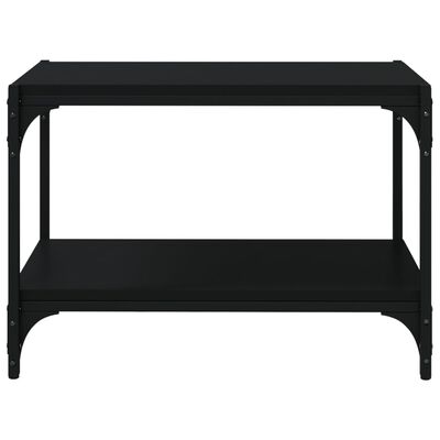 vidaXL TV Cabinet Black 60x33x41 cm Engineered Wood and Steel