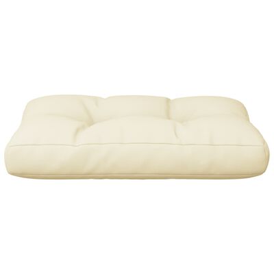 vidaXL Pallet Cushion Cream 50x40x12 cm Fabric