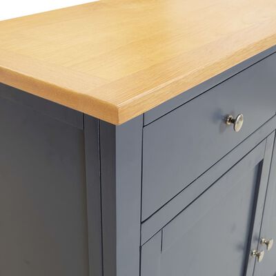 vidaXL Sideboard 90x33.5x83 cm Solid Oak Wood