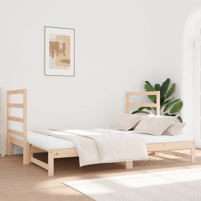 vidaXL Pull-out Day Bed without Mattress 2x(90x190) cm