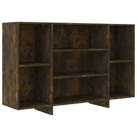 vidaXL Sideboard Smoked Oak 120x30x75 cm Engineered Wood