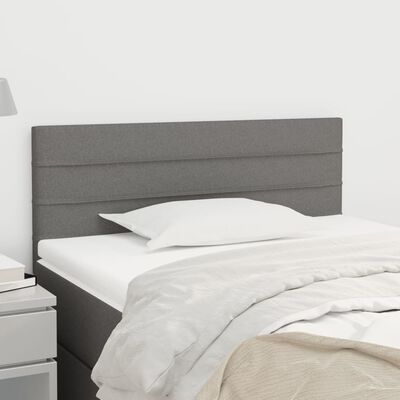 vidaXL Headboard Dark Grey 100 cm Fabric