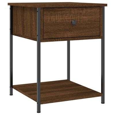 vidaXL Bedside Tables 2 pcs Brown Oak 44x45x58 cm Engineered Wood