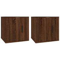 vidaXL Wall Mounted TV Cabinets 2 pcs Brown Oak 40x34.5x40 cm