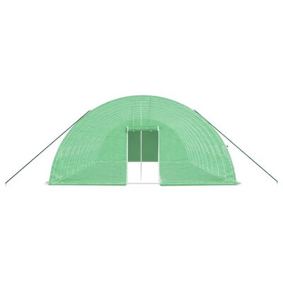 vidaXL Greenhouse with Steel Frame Green 60 m² 10x6x2.85 m