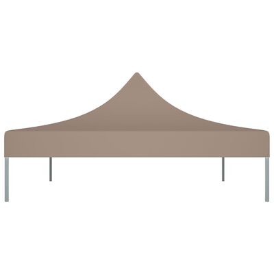 vidaXL Party Tent Roof 4.5x3 m Taupe 270 g/m²