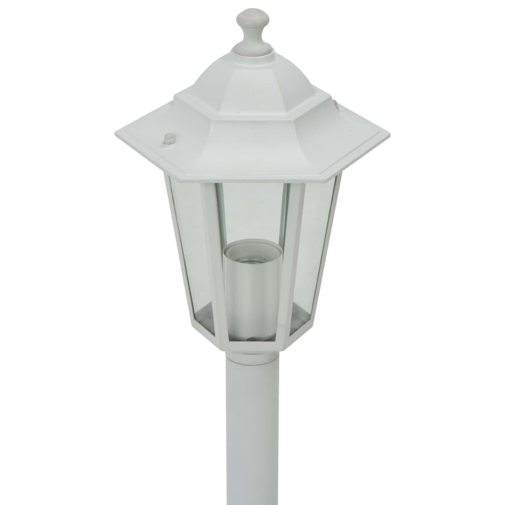 White lamp deals post light