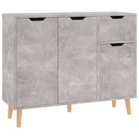 vidaXL Sideboard Concrete Grey 90x30x72 cm Engineered Wood