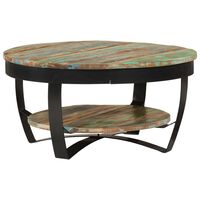 vidaXL Coffee Table Solid Reclaimed Wood 65x32 cm