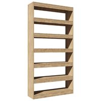 vidaXL Book Cabinet/Room Divider Sonoma Oak 100x30x198 cm Engineered wood