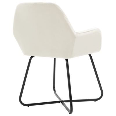 vidaXL Dining Chairs 4 pcs Cream Velvet