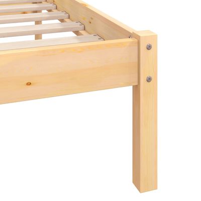 vidaXL Bed Frame without Mattress Solid Wood Double