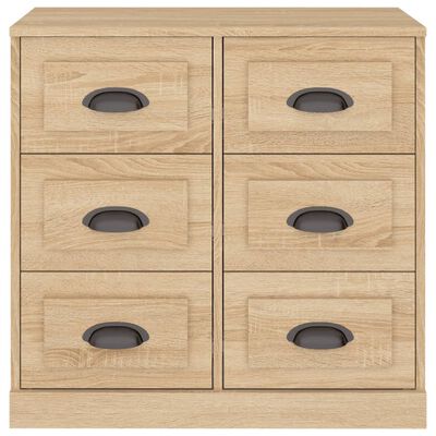 vidaXL Sideboard Sonoma Oak 70x35.5x67.5 cm Engineered Wood