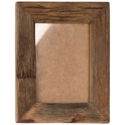 vidaXL Photo Frames 2 pcs 25x30 cm Solid Reclaimed Wood and Glass