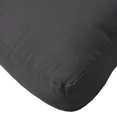 vidaXL Pallet Cushions 2 pcs Black Fabric