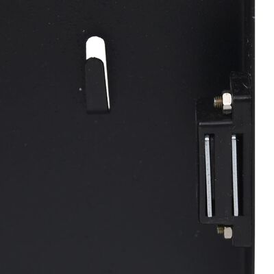 vidaXL Key Box with Magnetic Board Black 30x20x4 cm