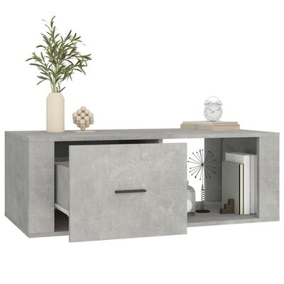 vidaXL Coffee Table Concrete Grey 100x50.5x35 cm Engineered Wood