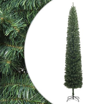 vidaXL Slim Christmas Tree with Stand 270 cm PVC