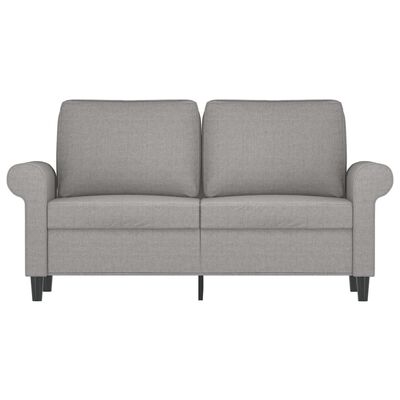 vidaXL 2-Seater Sofa Light Grey 120 cm Fabric