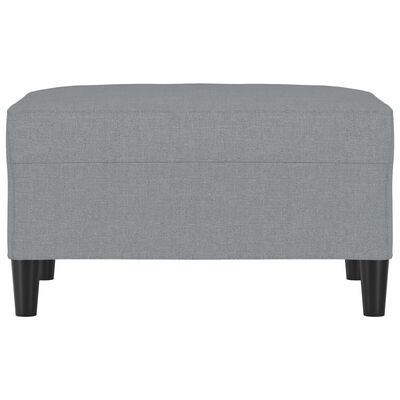 vidaXL Footstool Light Grey 70x55x41 cm Fabric