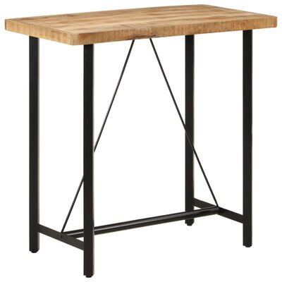 vidaXL Bar Table 110x55x107 cm Solid Wood Mango and Iron