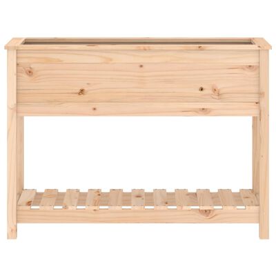 vidaXL Planter with Shelf 111.5x34.5x81 cm Solid Wood Pine