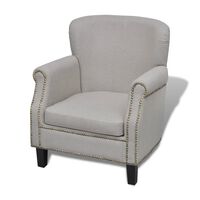 vidaXL Armchair Grey Fabric