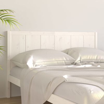 vidaXL Bed Headboard White 140.5x4x100 cm Solid Pine Wood