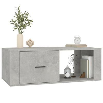 vidaXL Coffee Table Concrete Grey 100x50.5x35 cm Engineered Wood