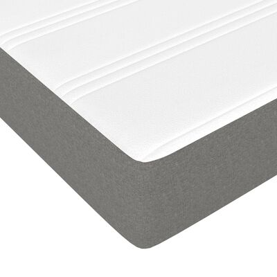 vidaXL Pocket Spring Bed Mattress Dark Grey 90x190x20 cm Fabric