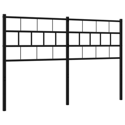 vidaXL Metal Headboard Black 135 cm